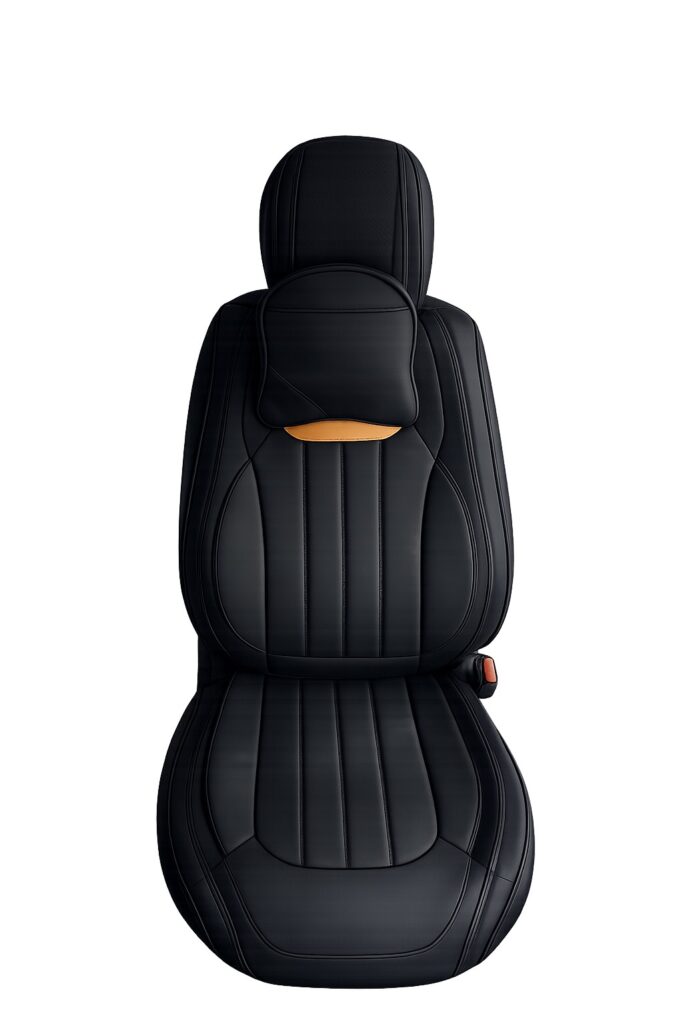 Housse noir et orange