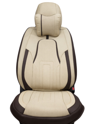 Housse beige et marron