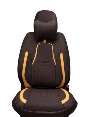 Housse marron moutarde