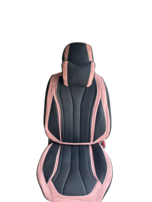 2 Housse noir avec rayures en rose